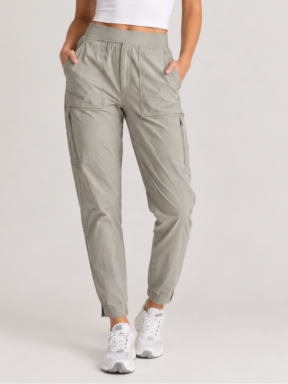 Athleta Light Khaki Boot Cut Pants